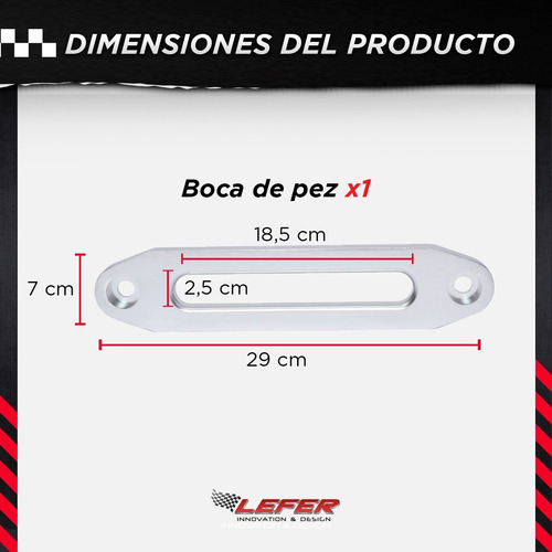 Imagen 3 de 10 de Boca De Pez De Aluminio Para Malacate Universal!!!