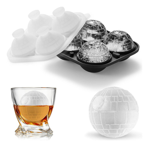 Moldes De Cubitos De Hielo 3d De Death Star Wars, Regalos De