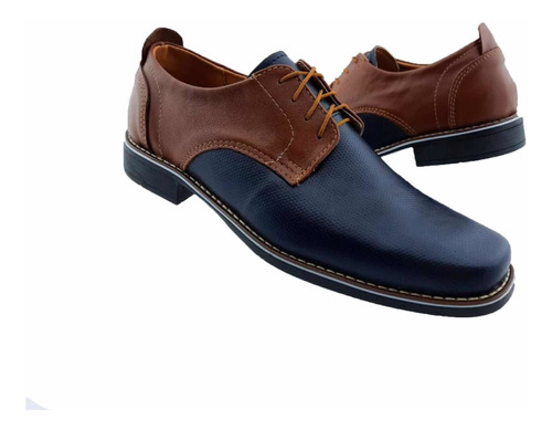 Zapato De Piel Para Hombre Modelo 048 Combinado