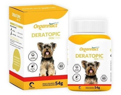 Deratopic Dog Tabs 54g (60 Tabletes) - Organnact