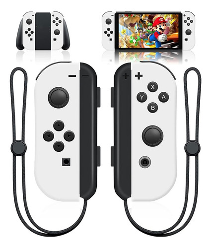 Set De Control Joy-con Joystick Inalámbrico Nintendo Switch Color Blanco