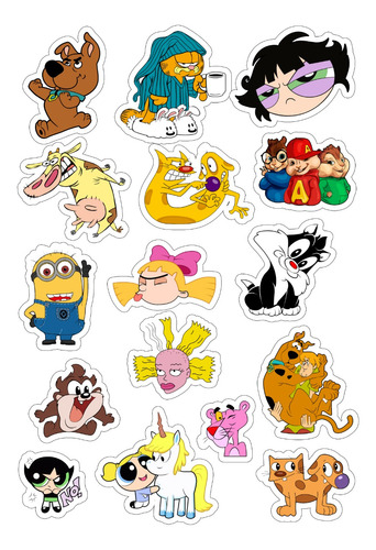 Stitch - Miñons- Scooby - Stickers - Calcos - 