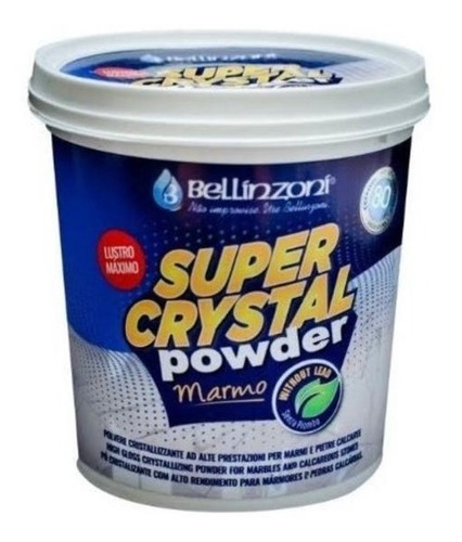 Super Crystal Powder Para Mármores E Pedras Bellinzoni - 1kg