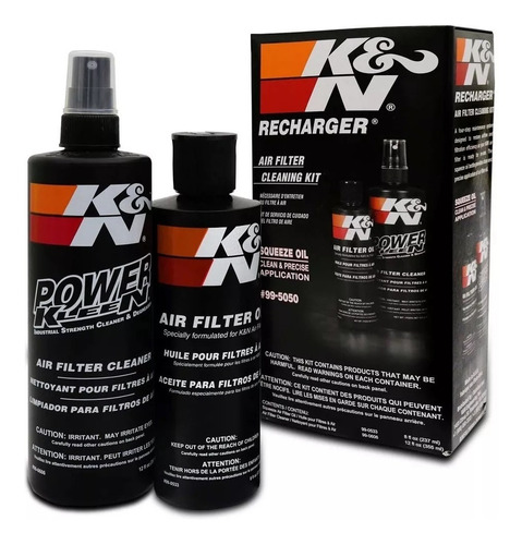 Imagem 1 de 5 de Kit Limpeza Manutenção Filtro De Ar K&n Kn K N 99-5050