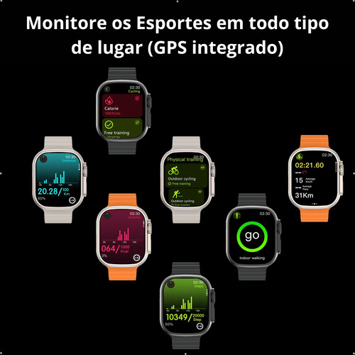 Smartwatch Lucsmart U3w Ultra 49mm Com Gps E Música 2025