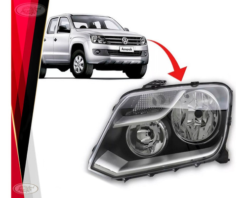 Optico Izquierdo Halogeno Volkswagen Amarok 2010 A 2014