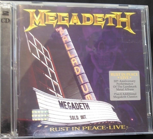 Megadeth - Rust In Peace Live  Cd