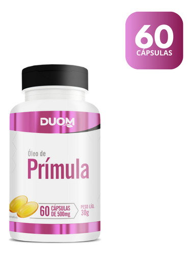 Suplemento Óleo De Prímula Com 60 Cápsulas Duom