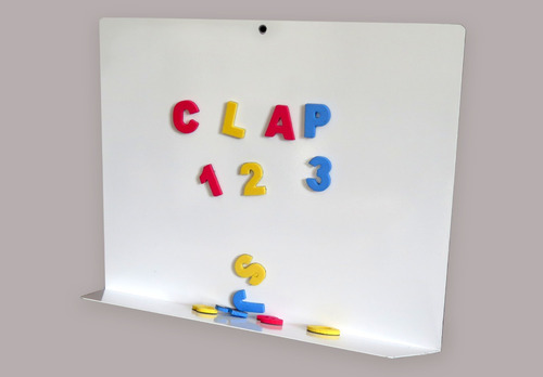 Imagen 3 de 5 de Pizarra Magnetica 162 Letras 60 Numeros Iman Goma Eva Niños