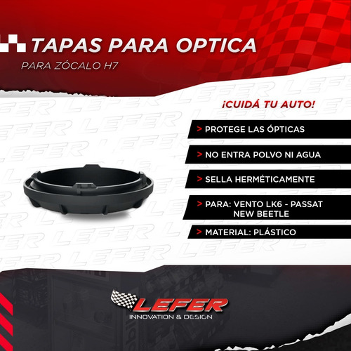 Imagen 2 de 7 de Tapas Óptica Vento Lk6, New Beetle, Passat Extendida H7
