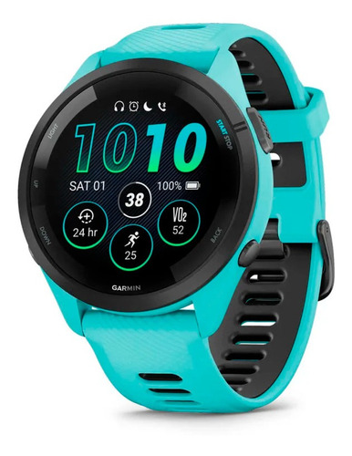 Smartwatch Forerunner 265 Musica Reloj Amoled Garmin Tactil Color del bisel Turquesa
