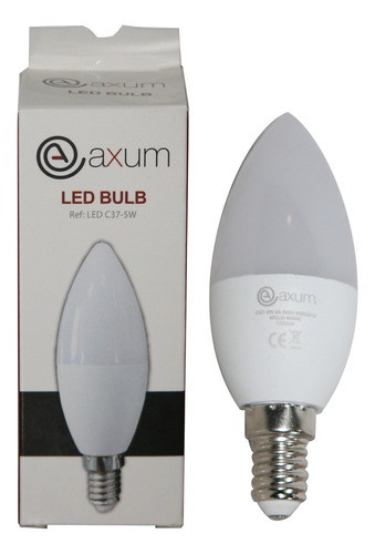 Bombillo Axum Tipo Vela C37 5w 80lm/w Luz Fria