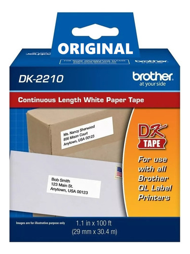 Imagen 1 de 4 de Cinta Continua Brother Dk-2210 29mm Original Térmica Dk2210