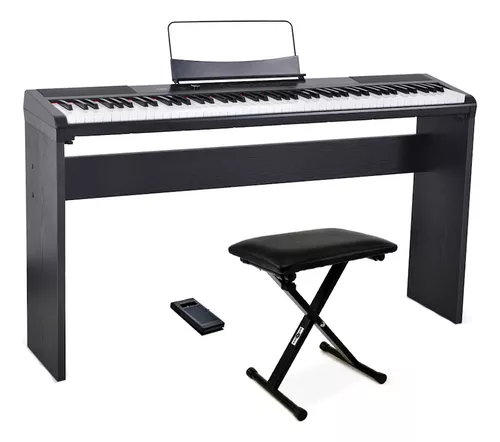 Piano Digital Artesia 88 Teclas C/ Peso + Pedal + Soporte