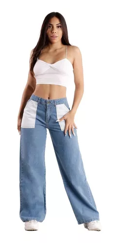 PANTALON JEANS TALLU BLANCO MUJER