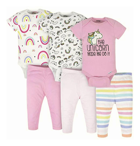 Onesies Brand Conjunto De 3 Conjuntos Para Bebés, Unicornio