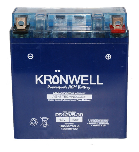 Imagen 3 de 10 de Bateria De Gel Kronwell Suzuki Gixxer 150