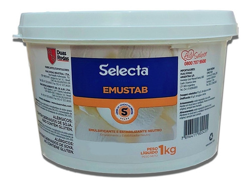 Emulsificante E Estabilizante Neutro Emustab 1kg - Selecta