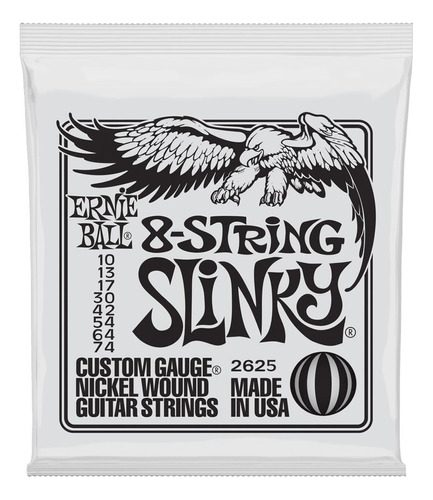 Encordoamento 8 Cordas Ernie Ball 010-074 Slinky 2625 - Usa