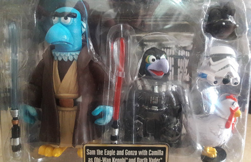 Star Wars The Muppets Sam, Gonzo & Camilla / Obi-wan, Vader