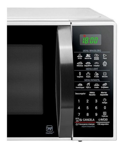 Micro-ondas Solo 30 Litros Ms3091bc Branco LG 110v