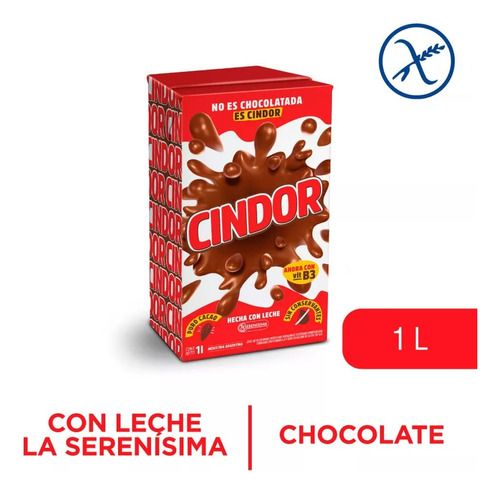 Leche Chocolatada Cindor La Serenisima X 1 L Pack X 12u