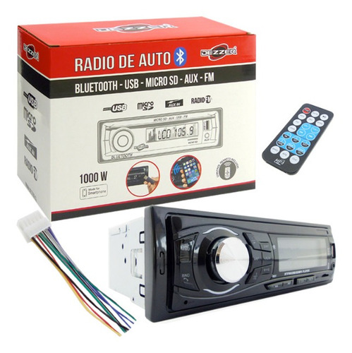 Radio Para Auto Dezzer Dz-35 Bluetooth Fm Aux Usb 12 Volt 
