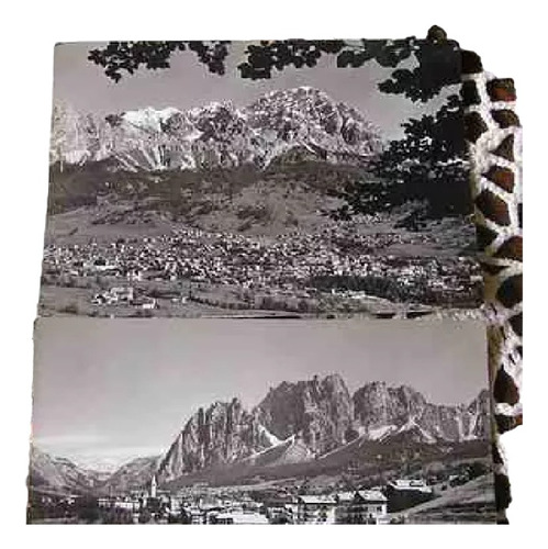 2 Postales De Cortina Blanco Y Negro Decada Del 50