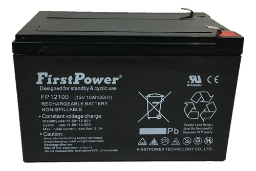 Bateria Seca Recargable 12 V 10 Ah Sellada Marca First Power