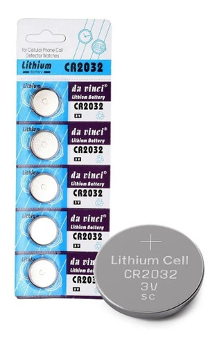 Pila Bateria Lithium Litio Cr2032 Para Relojes Pack X5 Clic