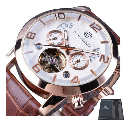 Reloj Forsining Mechanical Calendar Tourbillon