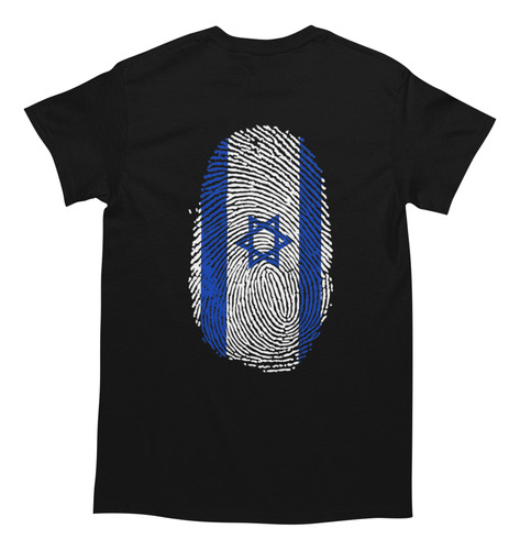 Remera Israel Huella Digital Puro Algodon