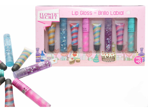 Brillos Labiales Para Niña Candycakes Pack 8 Unidades