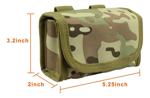 10 Round Shotgun Shotshell Reload Holder Molle Pouch For 12