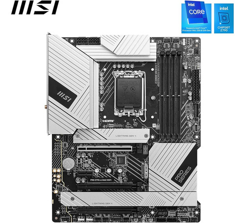 Tarjeta Madre Msi Pro Z790-a Max Wifi S1700 192gb Ddr5 Intel