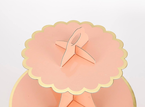 Soporte Para Cupcakes De 3 Niveles, Soporte Para Tartas Rosa