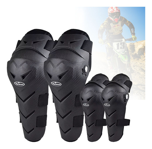 Rodilleras Deportivas Y Codera Moto Articulada Protección