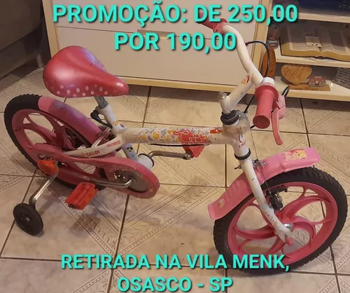 Bicicleta Caloi Barbie Infantil - Aro 16 - Pink