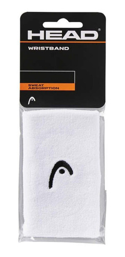 Muñequera Para Sudor Tenis Unisex Head 5 Blanco