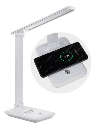 Velador Led De Mesa Táctil Dimeable Carga Inalámbrica Venus