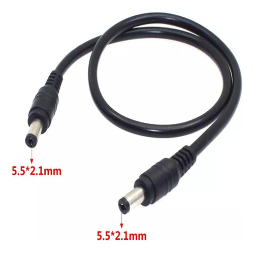 Cable De Corriente Mini Ups Camara Router Modem 2.1 Mm Plug