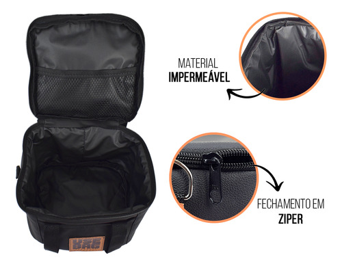 Kit 5 Bolsas Lancheira Térmica Personalizadas Brinde Marmita