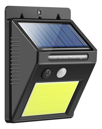 Lampara Farol Solar Foco 48 Led Sensor Movimiento Exterior ® Luz Blanco Neutro