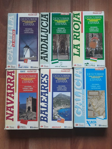 Descubrir España Pack De 6 Videos Vhs