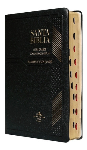 Biblia Reina Valera 1960 Letra Grande Índice Negra Concordan