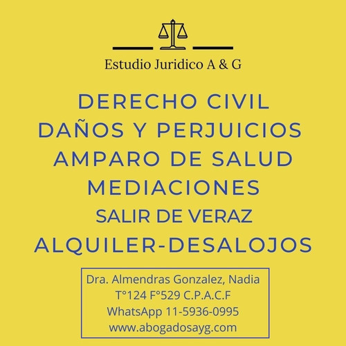Imagen 4 de 6 de Abogado Divorcios Civil Sucesion Laboral Jubilaciones Coprec