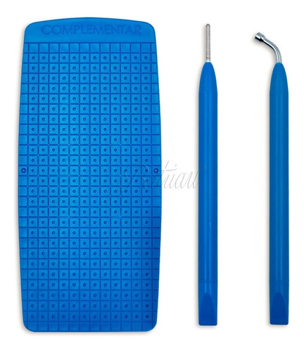 Kit Acupuntura Auriculoterapia, Placa, Apalpador, Aplicador