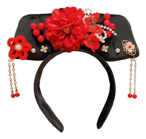 Diadema China Qing, Diadema Decorativa Para Niños Adornada,