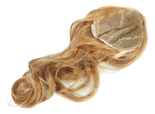 Peluca De Pelo Largo Y Rizado En La Parte Media Para Mujer,