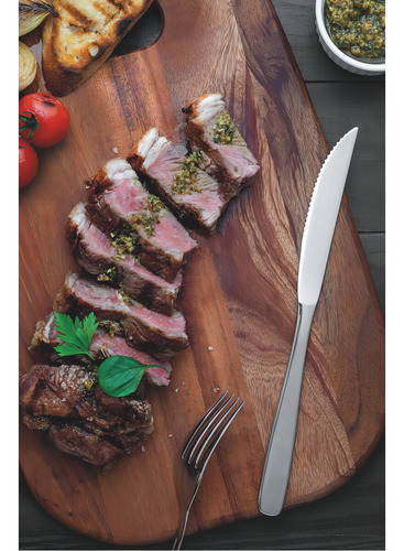 Faqueiro 24 Peças Cosmos Com Faca Churrasco Inox Tramontina